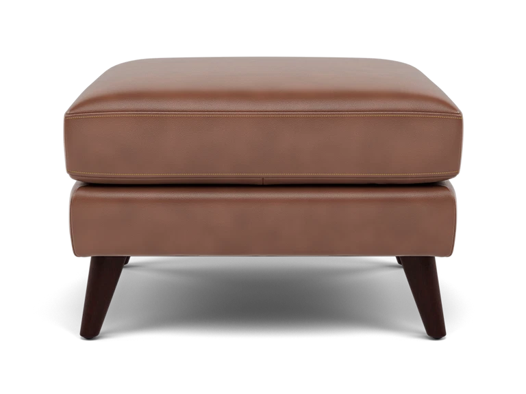 Naomi Leather Ottoman